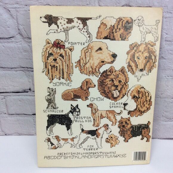 Leisure Arts Innocence & Gone To The Dogs Cross Stitch Pattern Booklets Set of 2 - Picture 9 of 10